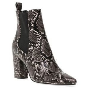 Steve Madden Subtle Grey Snake Booties